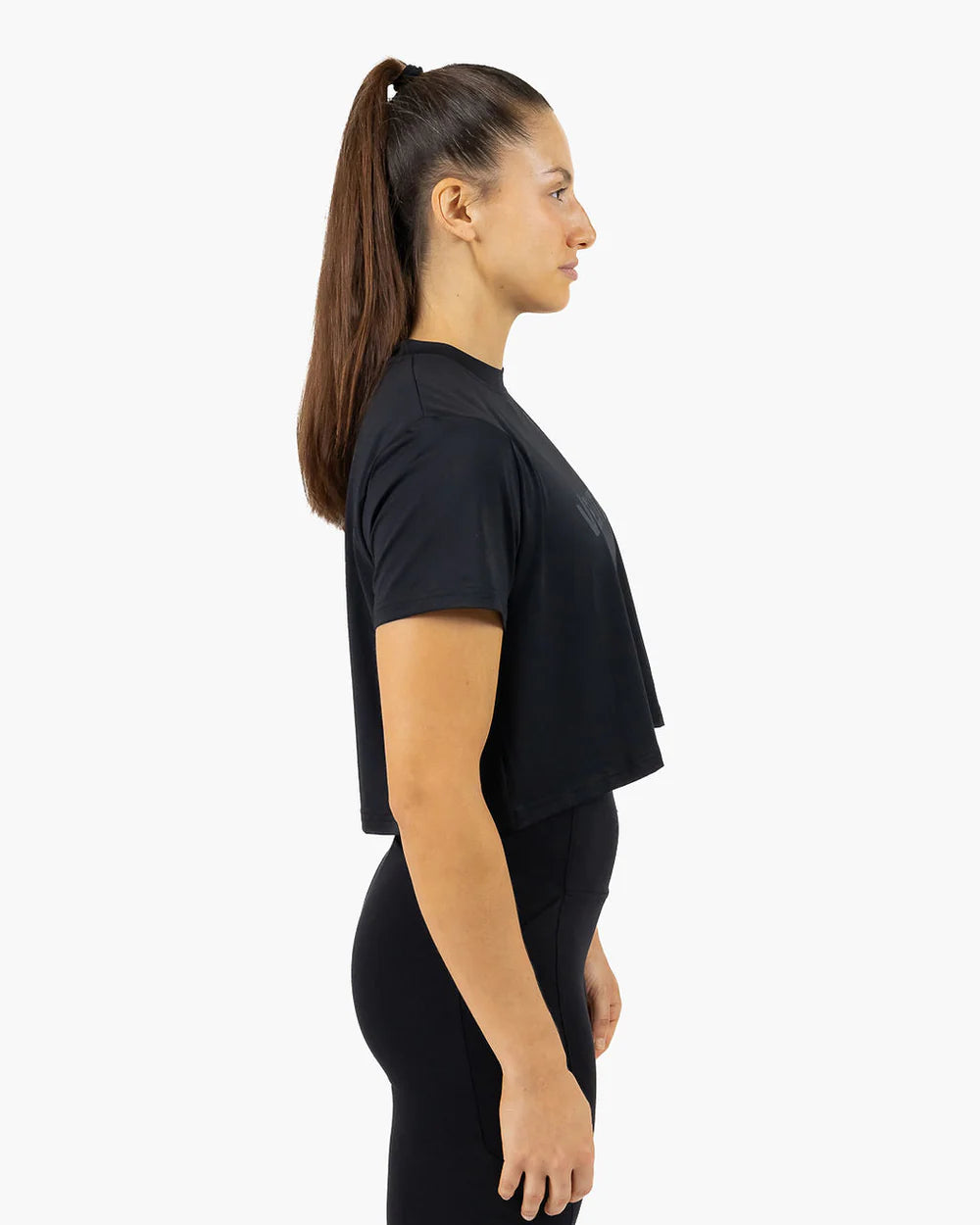 CROP HOLO - Black