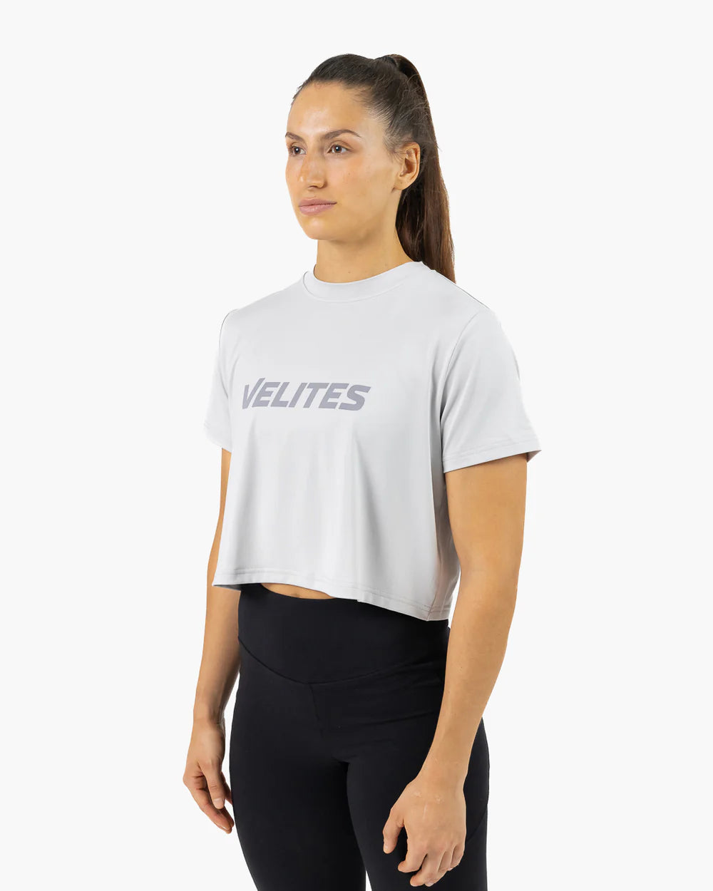 CROP HOLO - Grey