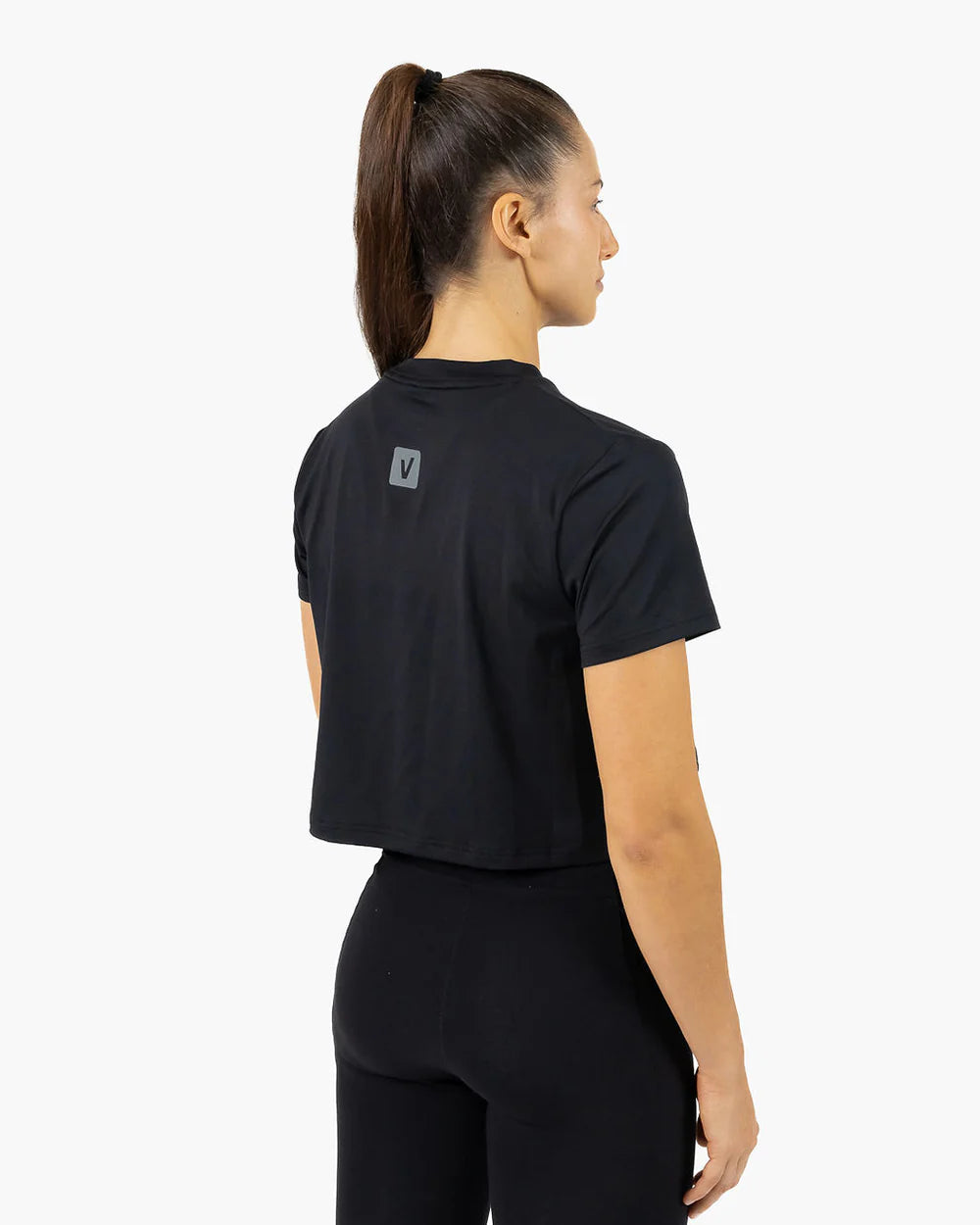 CROP HOLO - Black