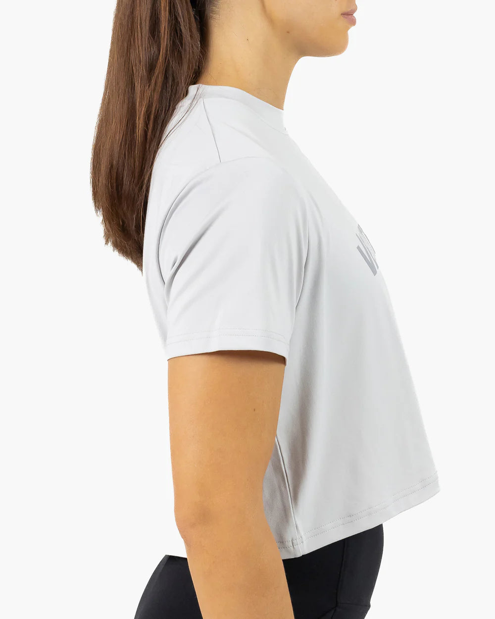 CROP HOLO - Grey