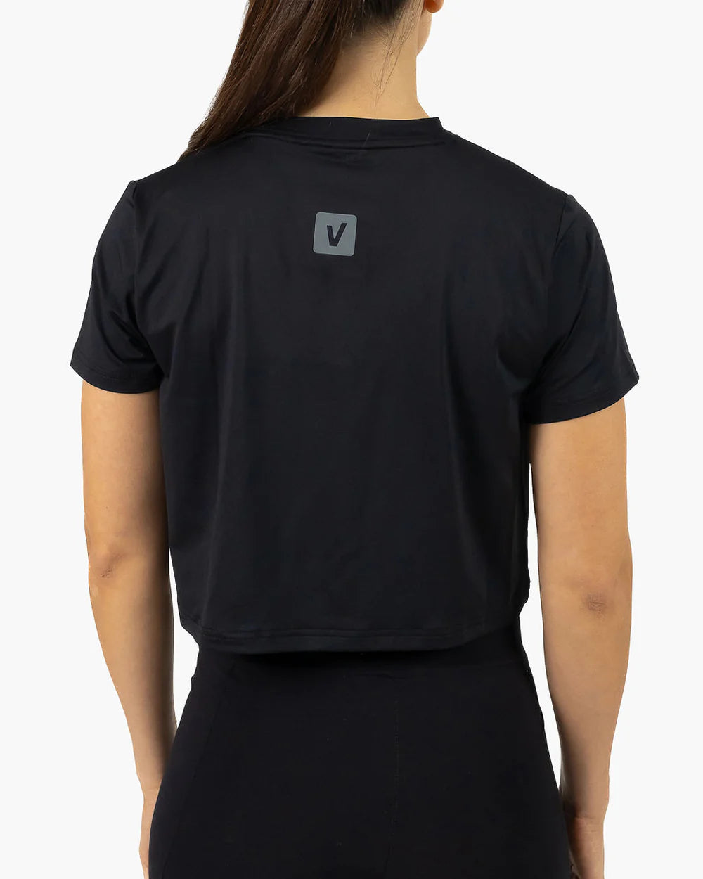 CROP HOLO - Black