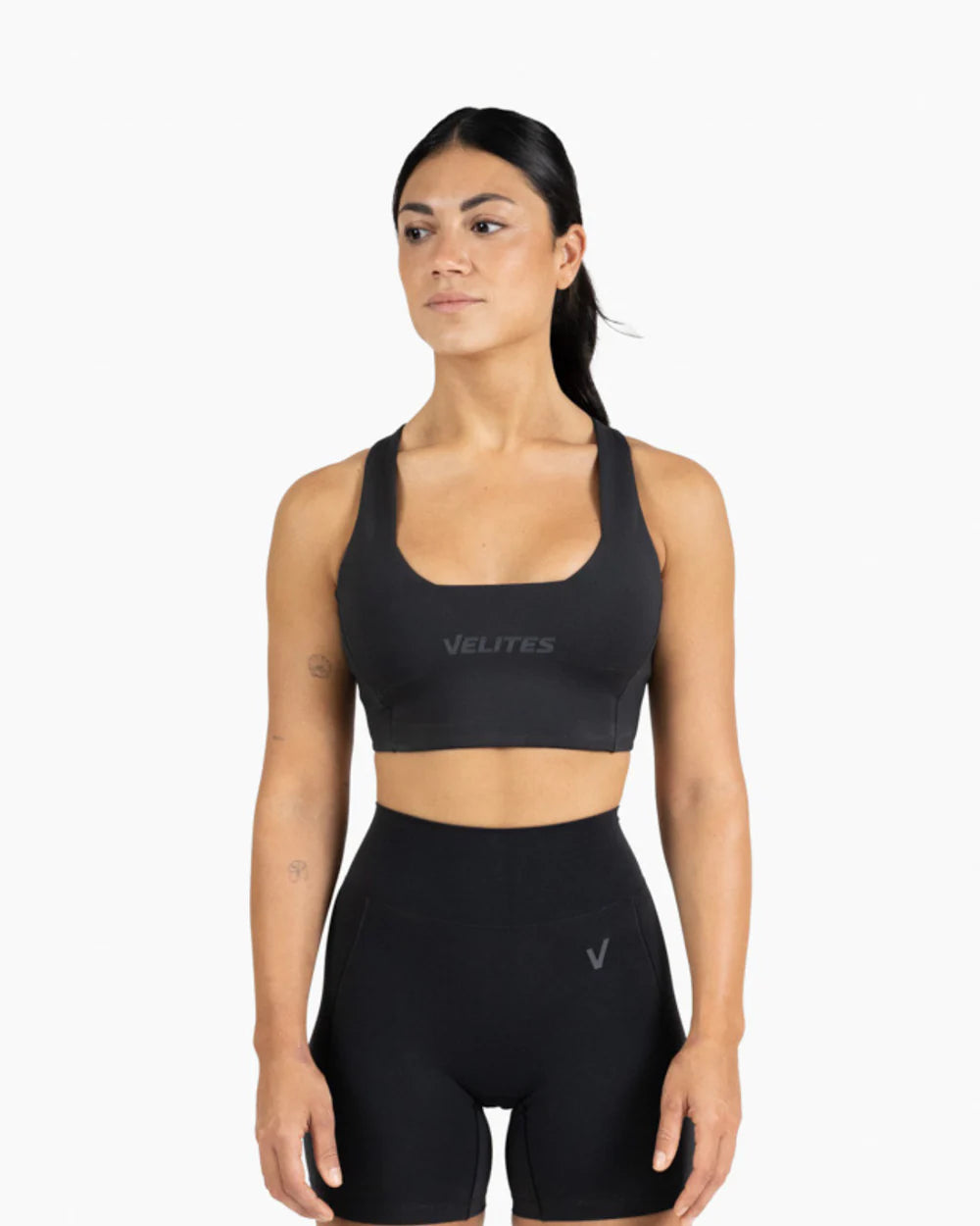 SUJETADOR CUELLO BAJO HOLO - Black