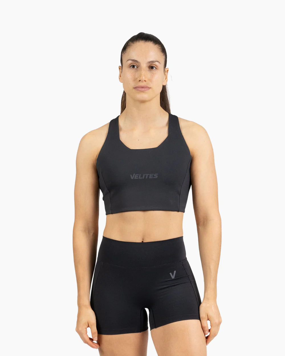 SUJETADOR CUELLO ALTO HOLO - Black