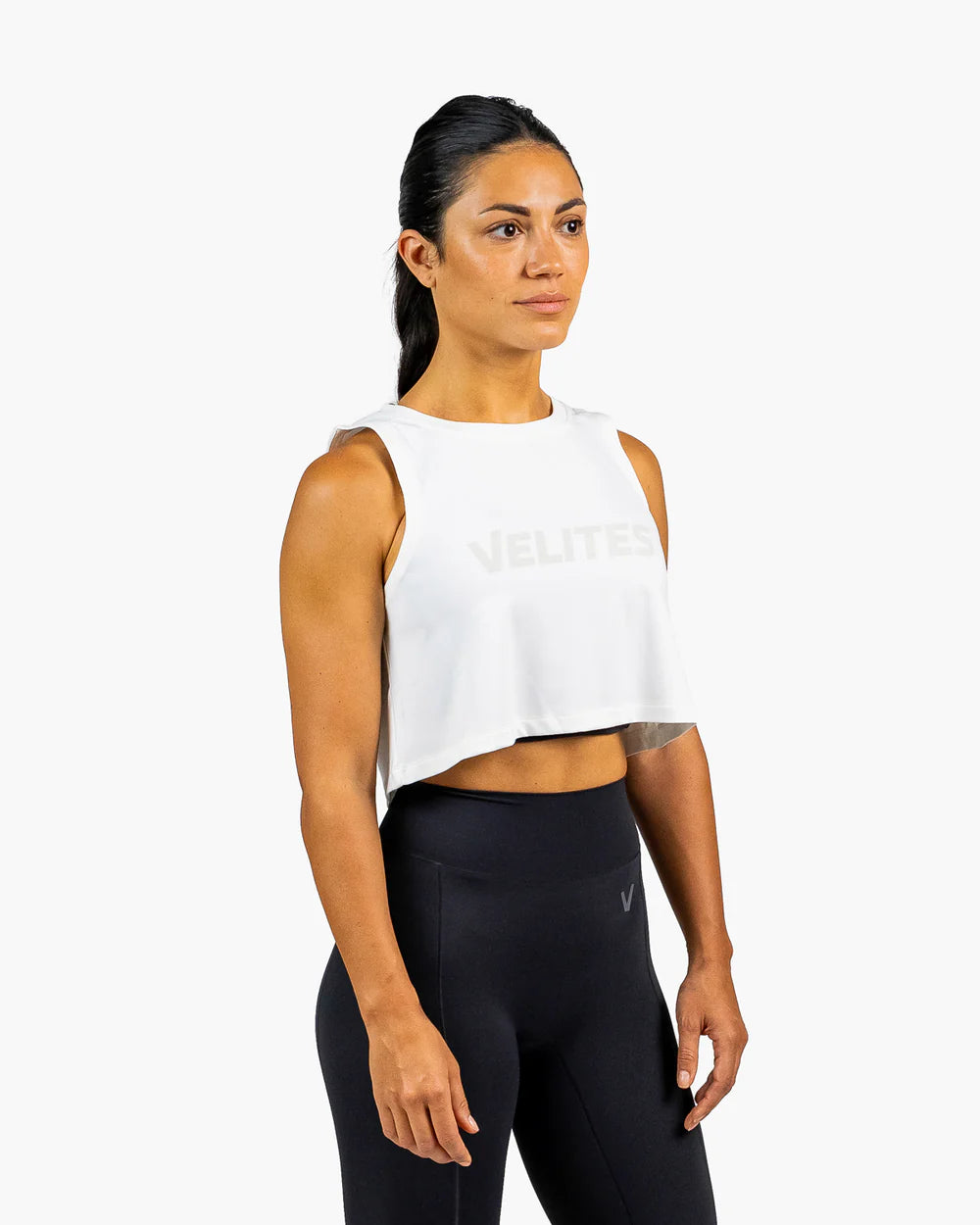 HOLO TANK CROP - White