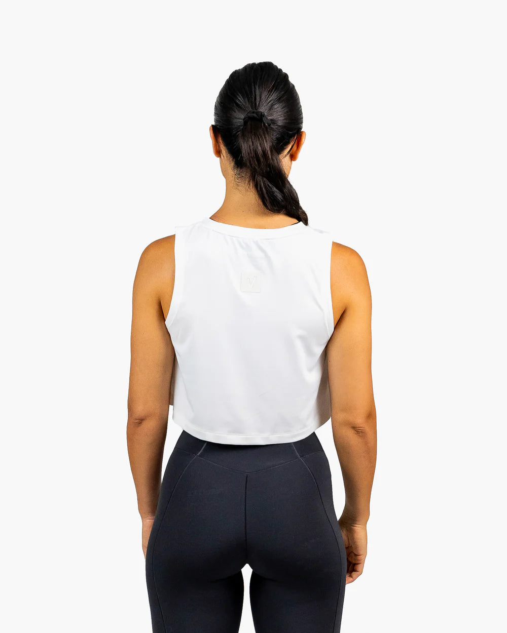 HOLO TANK CROP - White