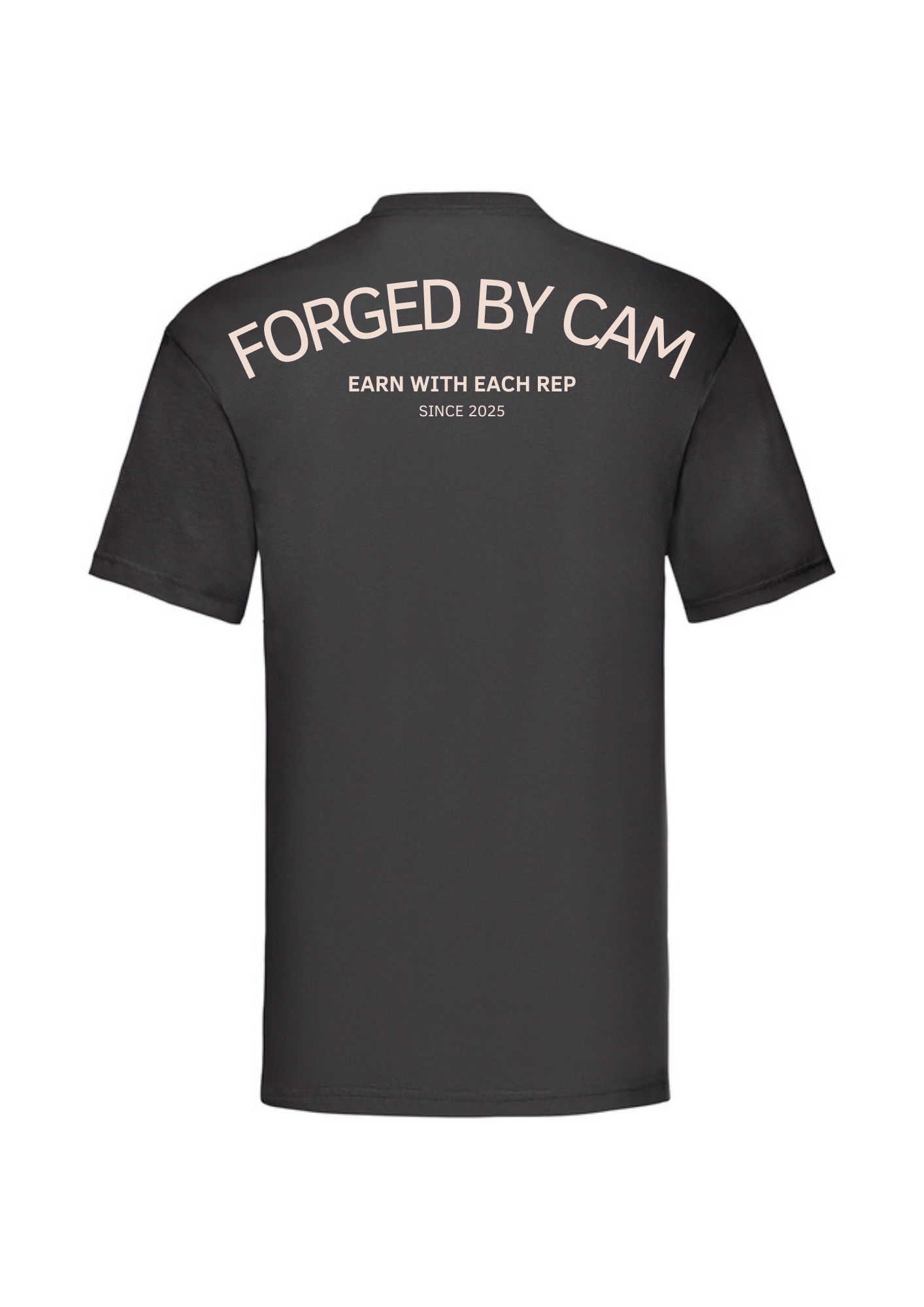 CAMISETA FORGED BY CAM - Negra