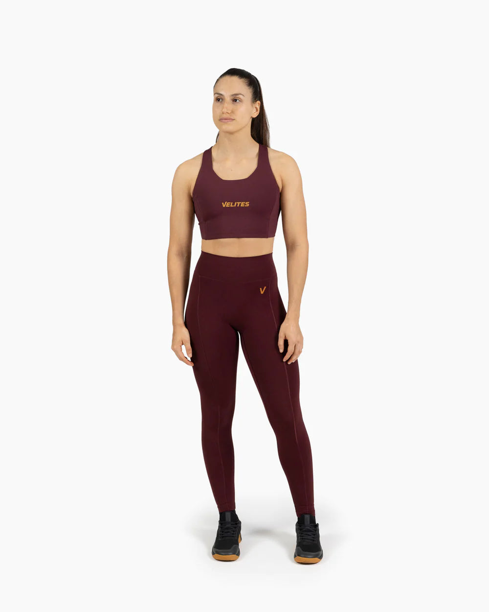 SUJETADOR CUELLO ALTO HOLO - Pomegranate