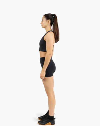 LEGGING SHORT HOLO - BLACK