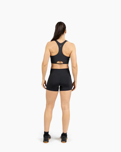 LEGGING SHORT HOLO - BLACK