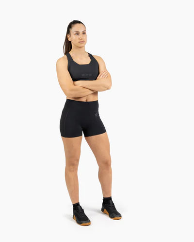 LEGGING SHORT HOLO - BLACK