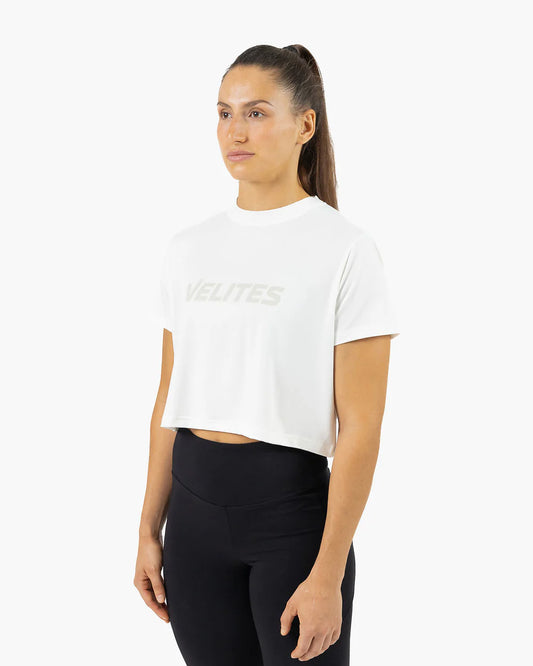 CROP HOLO - White