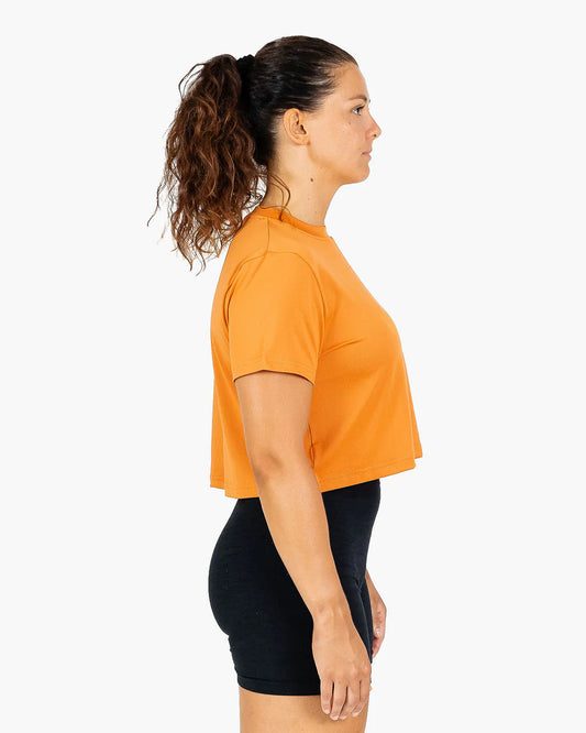 CROP HOLO - Foxy Orange