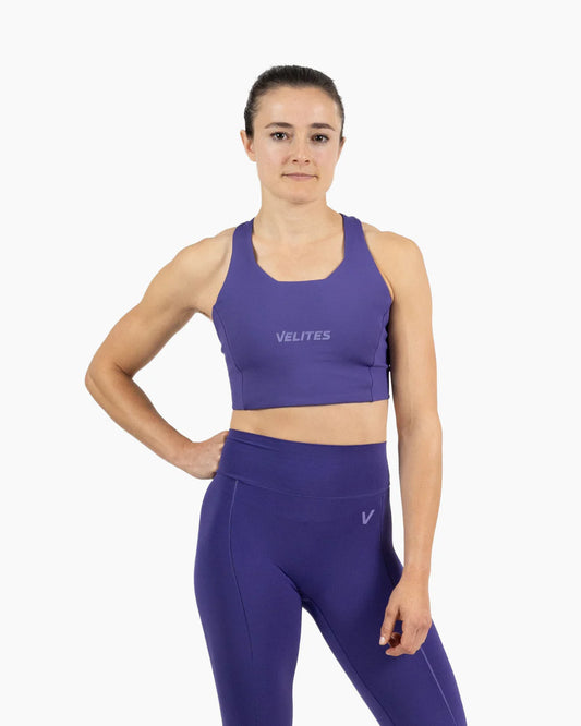 SUJETADOR CUELLO ALTO HOLO -  Witchy purple