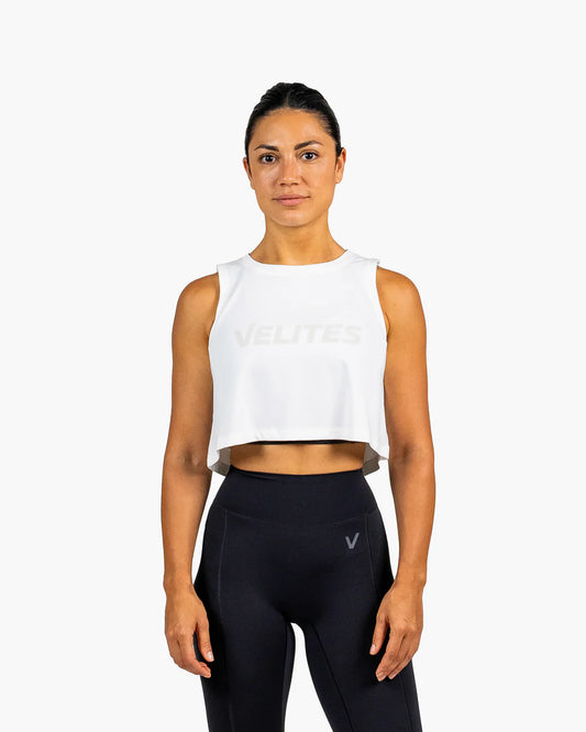 HOLO TANK CROP - White