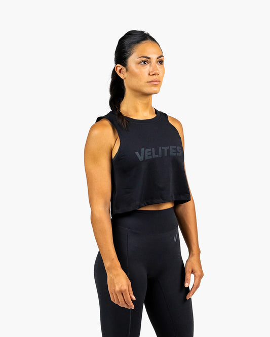 HOLO TANK CROP - Black