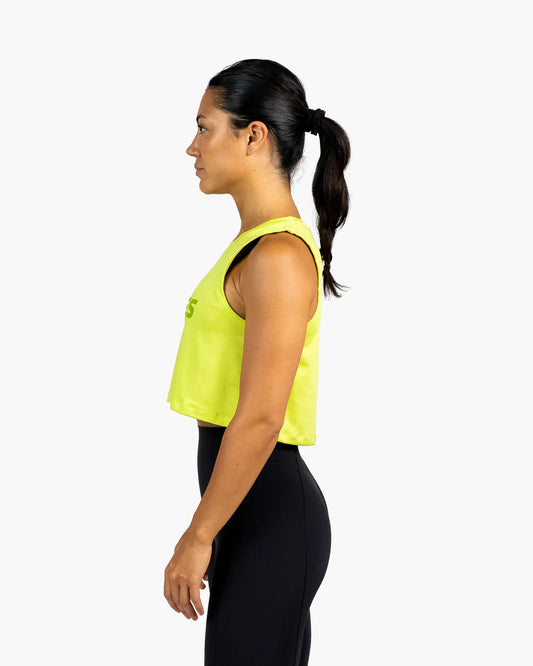 HOLO TANK CROP - Fern green