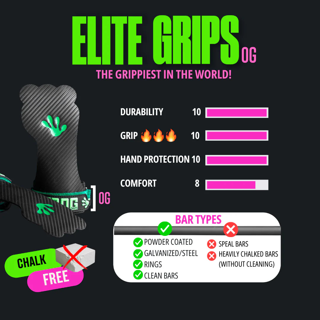 ELITE GRIPS OG - Finguerless Black