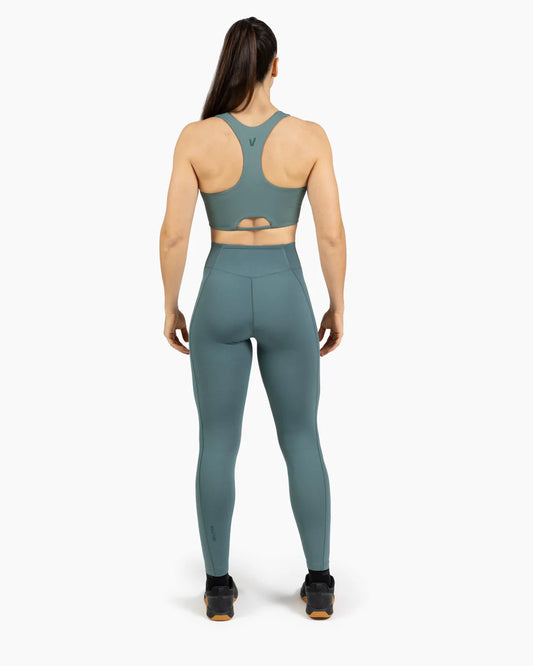 SUJETADOR CUELLO ALTO HOLO - Pine green